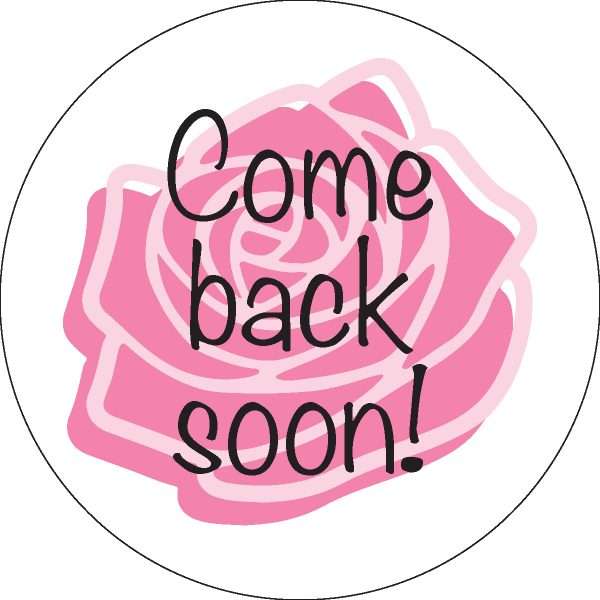 Come Back Soon Sticker