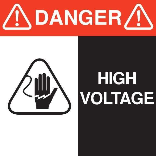 High Voltage Label