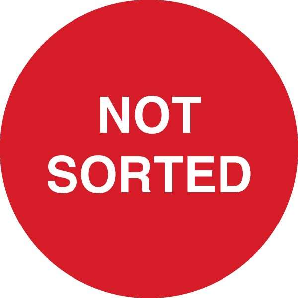 Not Sorted Label