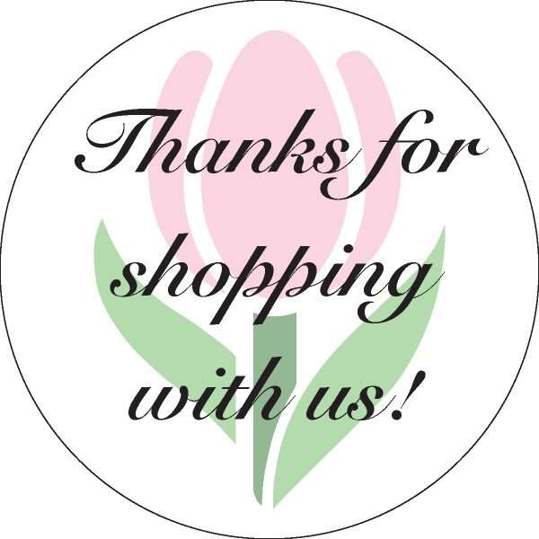 Thanks For Shopping With Us Sticker